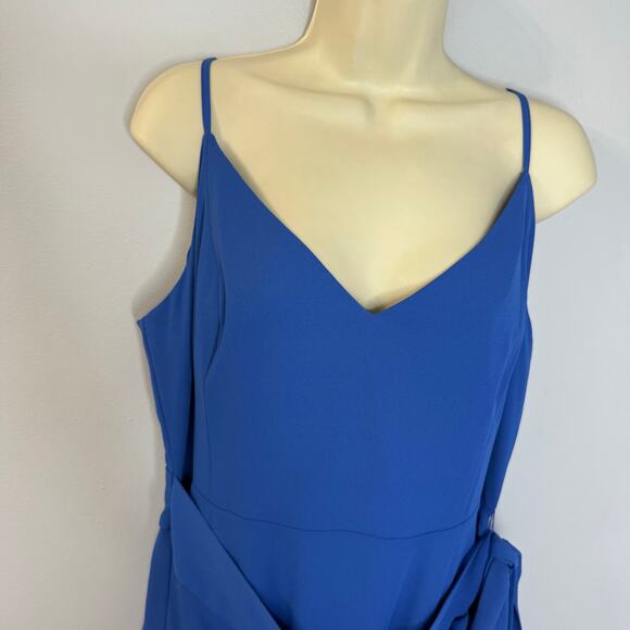 Lilly Pulitzer Alisa Lileeze Wrap Mini Dress Borealis Blue Vacation Women's 14 - Picture 6 of 12